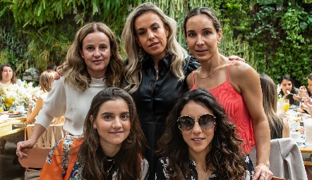  Romina Madrazo, Mónica Torres, Sofía Cázares, Eugenia Musa e Irasema Abud.