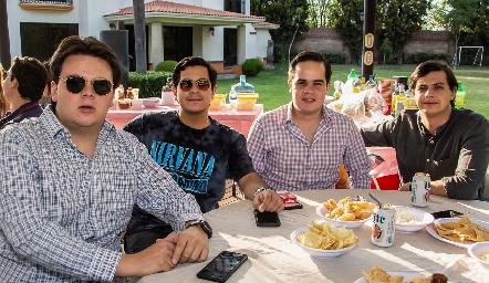  Mau Aranda, Rodrigo Villasana, Pato Aranda y Pato Rodríguez.