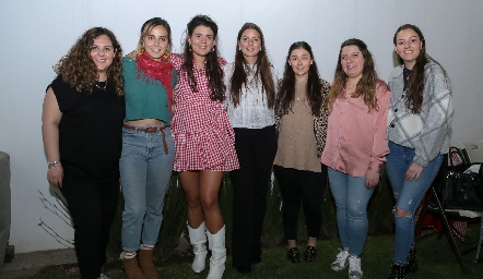  Sofía Cárdenas, Dani Ornelas, Sofi Cavazos, Gabriela González, Aurora Martínez, Ceci Cervera y Marisol González.
