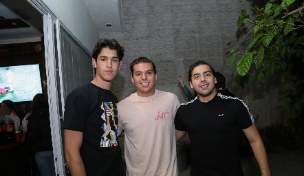 Esteban Artolózaga, Moy y Juan Pablo Payán.