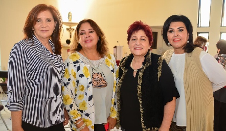  Rocío Dávila, Silvia Esparza, Adela Martínez y Diana reyes.