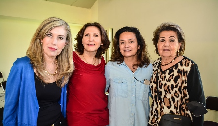 NormaCortés, Lila Ahumada, Aida Palau y Lula Hernández.