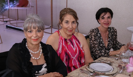  Elena Fernández, Aída Dávalos y Elva Pérez.