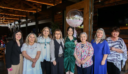  Las anfitrionas: Verónica Toro, Griselda Correa, Gabriela Córdova, Rosy Durán, María Fernanda Contreras, Ángeles Córdova, Susana Córdova y Laura Córdova.