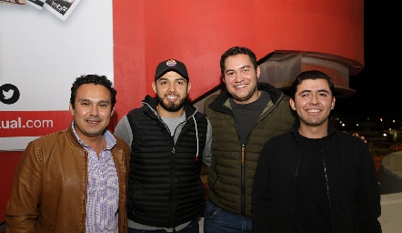  Abel Calderón, Andrés López, Momo Morales y Javier Hernández.