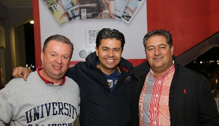  Régulo Arellano, Víctor Cano y Gerardo Borjas.
