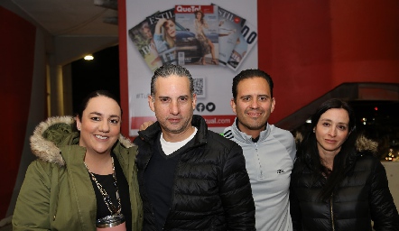  Julieta Garelly, Rodrigo Veytia, Carlos Rangel y Lourdes Valdés.