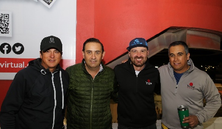  Oscar Olivares, Esteban Puente, Alberto Borja y Carlos Barragán.