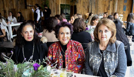  Lourdes Chevaile, Elsa Medina y María Martínez.