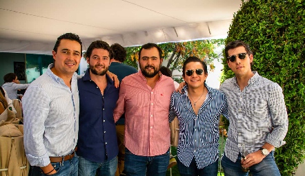  Diego Durán, Óscar Rangel, Isaí Olmos, Julio Tables y Alberto Kasis.