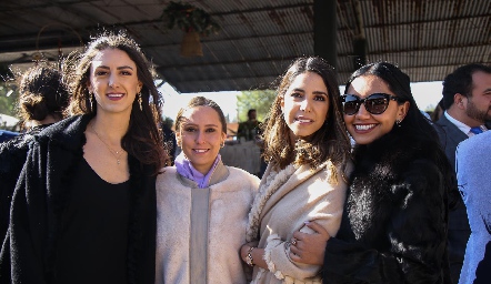  Cata Abud, Fer Franco, Adriana Estrada y Fer Ambriz.