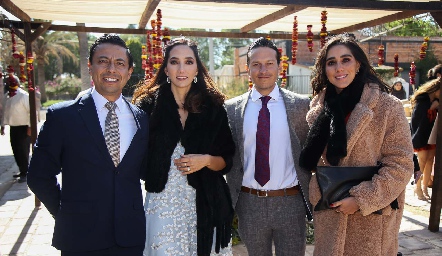  Clemente Guerrero, Moni Villanueva, Mauricio Ramírez y Daniela Lavín.