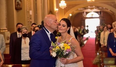  Carlos González Martí con su hija Gaby.