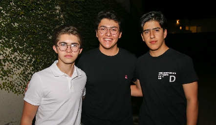  Javier Córdova, Mauricio Garza y Juan Paulo Almazán.