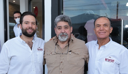  Adrián García, Max Campos y Manuel García.