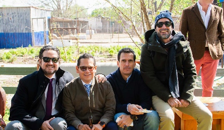  Héctor Vázquez, Sergio Quibrera, Javier Fernández y Manuel González.