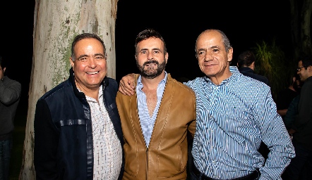 José Cabrera, Alejandro Gouyonnet y Elías Abud.