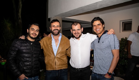 Elías Abud, Saulo Cabrera, Juan Manuel Gouyonnet y Alejandro Gouyonnet.