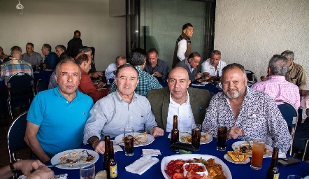 Héctor Aguirre, Fernando Rangel, José Luis Ayech y Ariel Aldrett.