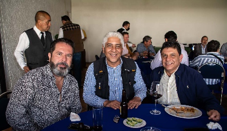 Ramón Sandoval, Andres Lecuanda y Ernesto Flores.