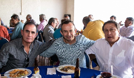 Eduardo Zendejas, Alejandro Pérez y Guillermo Ortiz.