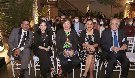  Marco Rivera, Elizabeth Torres, Lucila Antiga, Claudia Peralta y Daniel de la Llera.