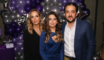  Synthia González y Gianfranco Ciuffardi con su hija Abril.