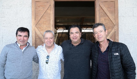  Héctor de la Rosa, Alejandro Hinojosa, Roberto Silva y Toño Mendizábal.
