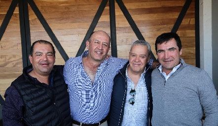  Oscar González, Miguel Abud, Alejandro Hinojosa y Héctor de la Rosa.
