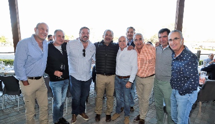  Miguel Abud, Javier Alcalde, Héctor Morales, Oscar González, Tomás Alcalde, Pepe Maza, Oscar Villarreal, Héctor de la Rosa y Ricardo Balbontín.