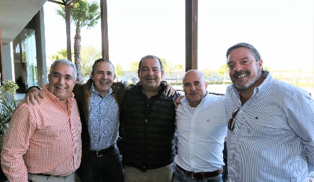  Oscar Villarreal, Gerardo Valle, Oscar González, Tomás Alcalde y Héctor Morales.