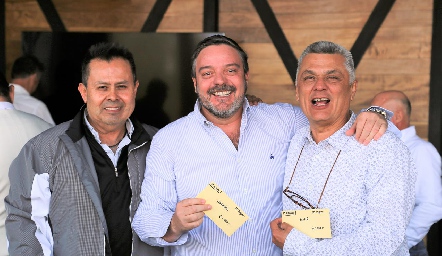  Héctor Gutiérrez, Héctor Morales y Ariel Álvarez.
