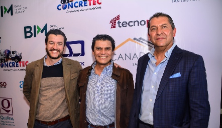 Carlos Alvarado, Fernando Cifuentes y Samuel Villarreal.