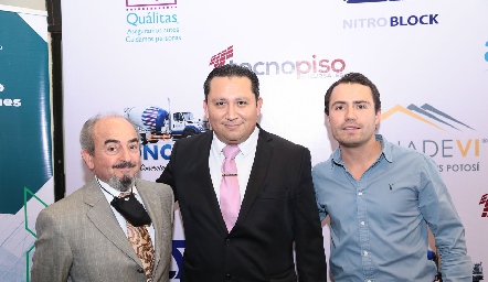  Urbano Díaz de León, Luis Fernando Gámez y Jaime Salinas.