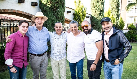  Patricio Altamirano, Nacho Ramírez, Juan Bernardo Ávila, José Luis Aguilar, Germán de Luna y Ricardo Estrada.