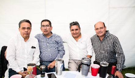  Esteban Acosta, Gerardo Bocard, Óscar Hinojosa y José Dimas Hernández.