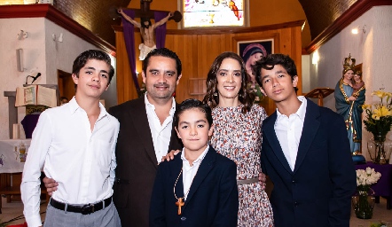  Emiliano, Gustavo, Marcelo, Lore y Jerónimo Gutiérrez con Marcelo.