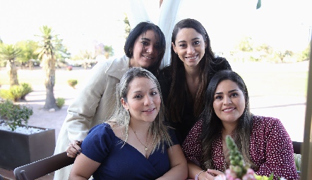 Daniela Munguía, Ana Gaby Andalón, Vianney Contreras y Mireya Mendoza.