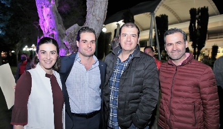  Carina Garza, Carlos Sáenz, David Rejil y José Luis Lozano.