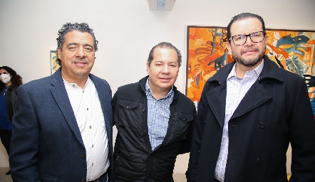  Erck Mata, Pedro Pablo Loredo y Augusto Rodriguez.