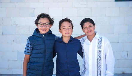  Pablo Dávila, Erik Fernando y Mauricio Ruiz.