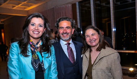  Claudia Ávalos, Caco Peláez e Ilda Sánchez.