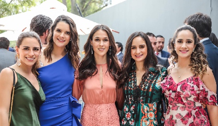  Paulina Aguirre, Jessica Martín Alba, Carmen Del Valle, Claudia Villasana y Daniela Mina.