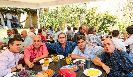  Wicho Fernández, Oscar Villarreal, Eduardo Zendejas, Paco Leos y Enrique Villarreal.
