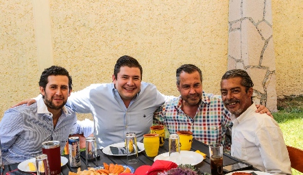  Gabriel Villarreal, Gabriel Espinosa, César Gómez y Fausto Navarro.
