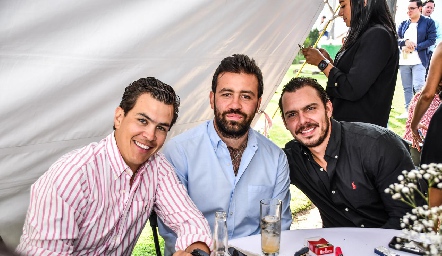  José Ángel Safont, Ferran Monsesh y Rodrigo Rosillo.
