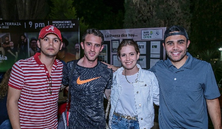  Carlos González, Andrés Maza, Ana Paula Villalobos y Josep Porrouy.