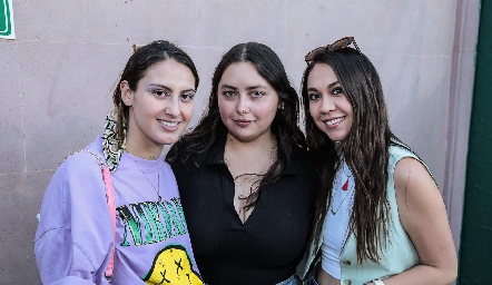  Greis Alcalde, María Fernanda Martínez y Ale Loredo.