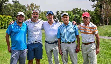  Paco Aldrette, Federico Alcalde, Óscar Silos,  Antonio Acebo y Alejandro Zapata.