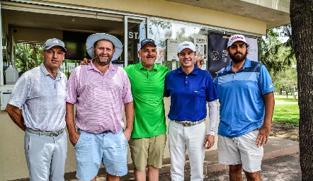  Carlos González, Regis René, Sebastián, José Godínez, Javier Mercado.